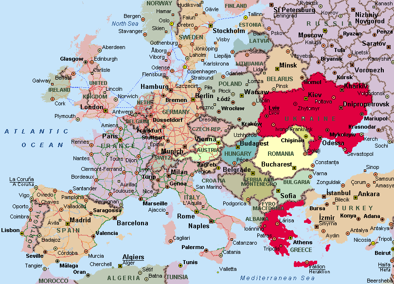 map of world with countries and. countries and. world map