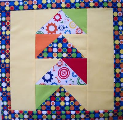 quilt,quilt block,flying geese,polka dots,gears